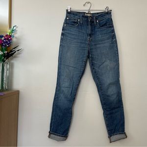 Madewell High-Rise Slim Boy Jean - Size 25